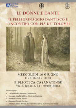 ‘Dante, il pellegrinaggio e le donne’, in una conferenza alla Biblioteca Casanatense