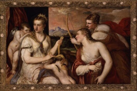 ‘Venere che benda Amore’ di Tiziano, a Palazzo Te da oggi fino al 5 settembre