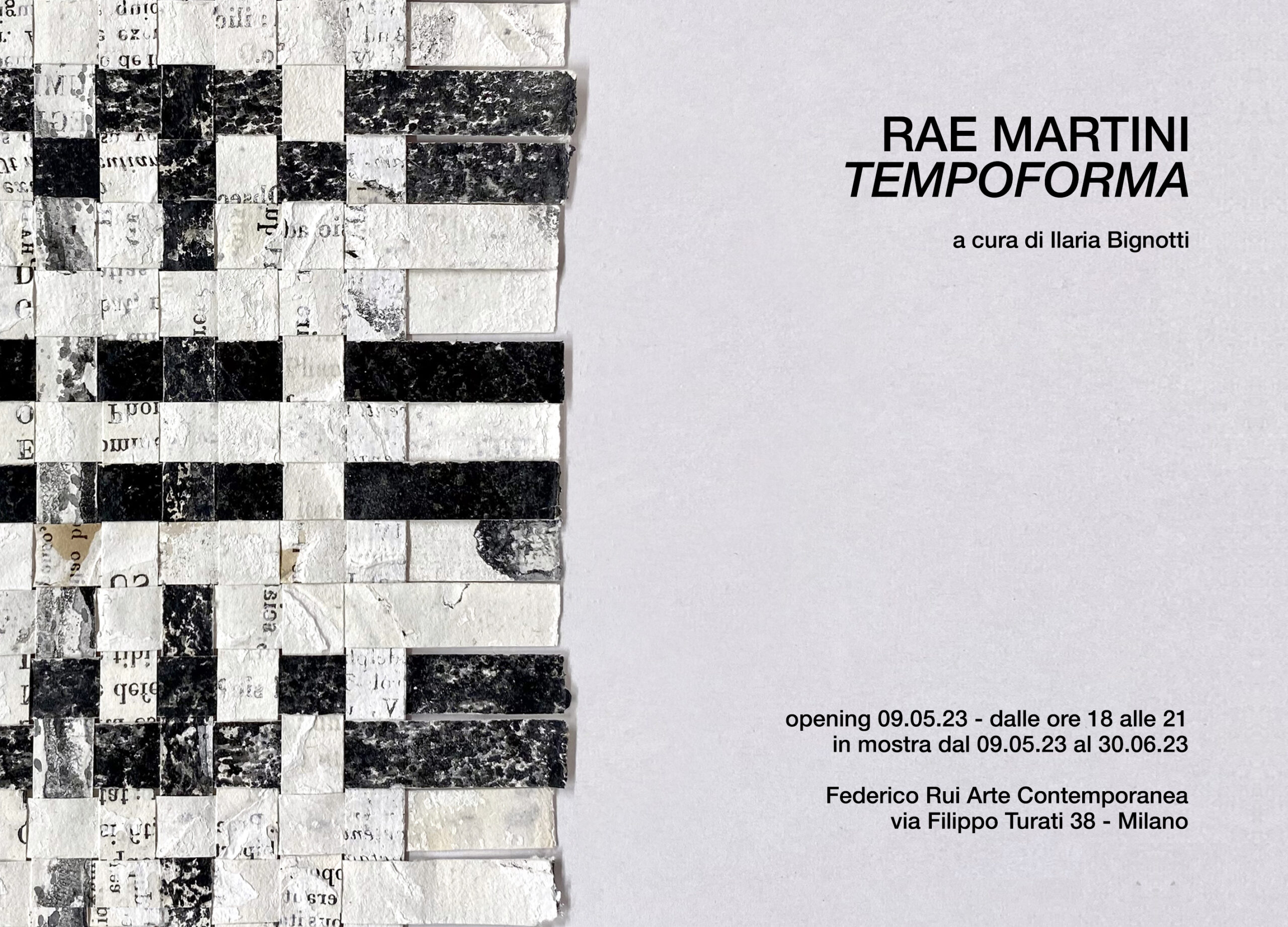 ‘Tempoforma’, la personale di Rae Martini a Milano